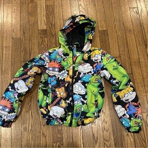 Kids 10/12 Nickelodeon Rugrats  Windbreaker Hooded Jacket